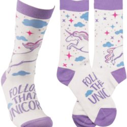 Colorfully printed Unicorn socks